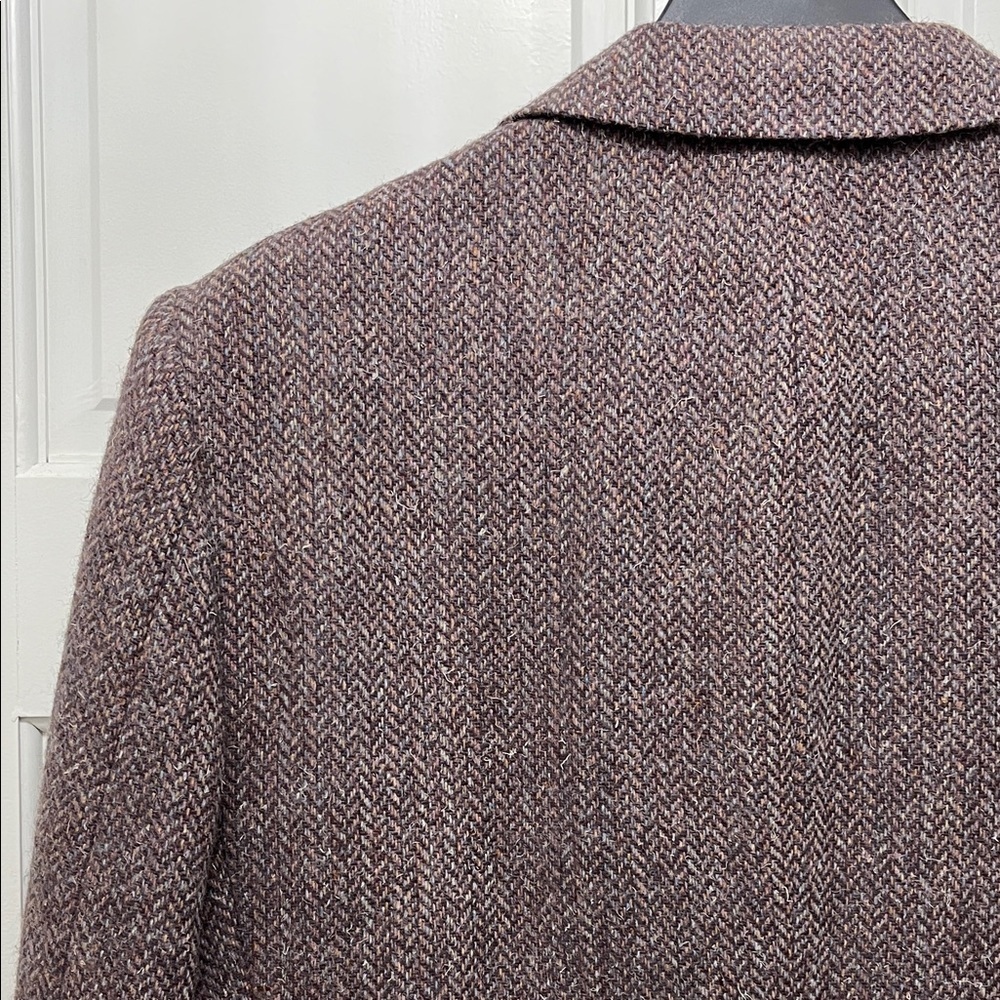 Vintage Dayton's Daniel Hechter Brown Wool Herringbone Blazer - Size Large - Picture 10 of 16